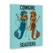 Stupell Industries Cowgirl Seasters Mermaid Friendship Canvas, design by Amelia Noyes